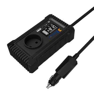 Good price 12V 220V Mini Dc To Ac GaN PD Fast Charger Converter USA UK EU Socket 150W Pure Sine Wave Electric Car Power Inverter Dual Sockets online