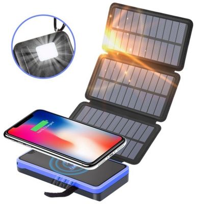 Good price High Capacity 50000mah Solar Powerbank Foldable Solar Power Bank With LED Light online