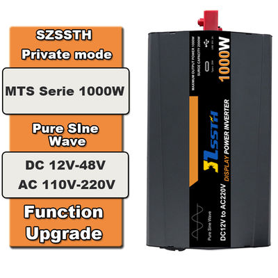 1000w 1kw Pure Sine Wave Inverter DC 12V 24V AC 110V 220V 230V With USB2.4A Type C