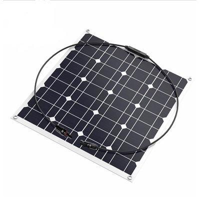 Small Powerful 12v 50w Solar Panel Semi Flexible Monocrystalline Solar Panel