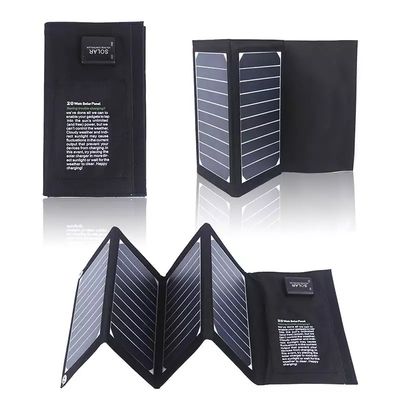 Sunpower Cell 20w Folding Solar Panel Easy Carry Lightweight Camping Solar Panels