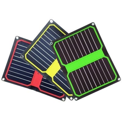 10.6W Monocrystalline Silicon Solar Panel For Outdoor Emergency Cell Phone Charging