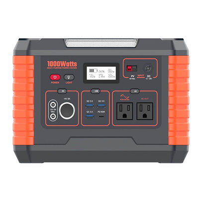 AC220v/240v/110v 1000W Portable Power Station Smart Emergency Solar Power Generator