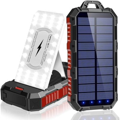 Solar System Power Bank Solar Panel Phone Charger 5000mAh 100000mAh ABS Material