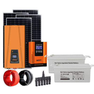 OEM ODM 3Kw  Solar System Kit With Battery Storage And Monocrystalline Silicon Panels