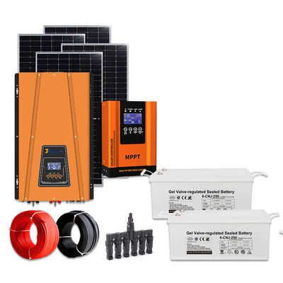 Complete 8kw Solar System Kit Single Phase Adjustable AC Voltage Off Grid Inverter