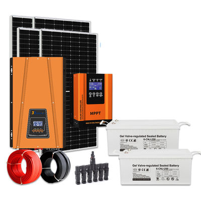 GEL Battery 5kw Complete Off Grid Solar Power Kits CE Rhos Fcc Certified