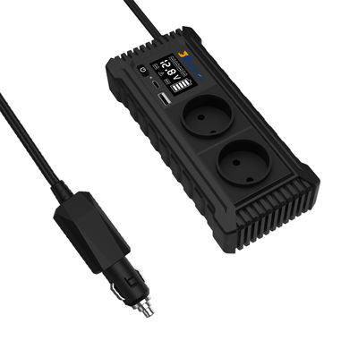 200W Portable 12V to 110V 220V Pure Sine Wave Car Power Inverter