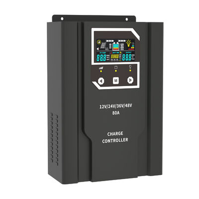 80A MPPT Solar Panel Regulator LCD Screen Solar Battery Charge Controller