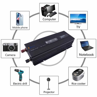1200W Pure Sine Wave Inverter 12V/24V/48V for Solar/Home/Car
