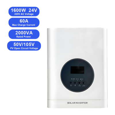 1.6KW 24V Off-Grid Solar Inverter | 80A MPPT Charger | Pure Sine Wave | Lithium Compatible