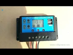 12V 24V 30A 20A 10 Amp PWM Solar Charge Controller 2 USB 5V 2A MCU Control